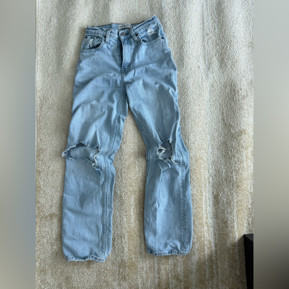 Abercrombie Distressed Light Blue Jeans